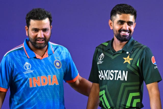 <p>Babar Azam and Rohit Sharma will captain their sides into the biggest match of the Cricket World Cup</p>