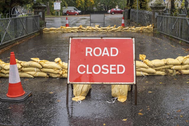 In the wettest spots, 30-50mm of rainfall is possible (Jane Barlow/PA)