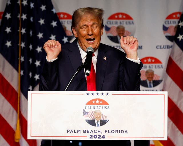 <p>Donald Trump in West Palm Beach on 11 October 2023 </p>