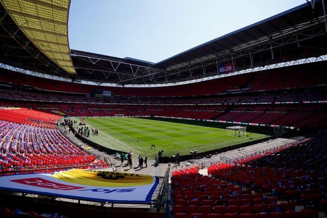 The FA has been criticised over its plans to pay tribute over the conflict in Israel and Palestine (Zac Goodwin/PA)