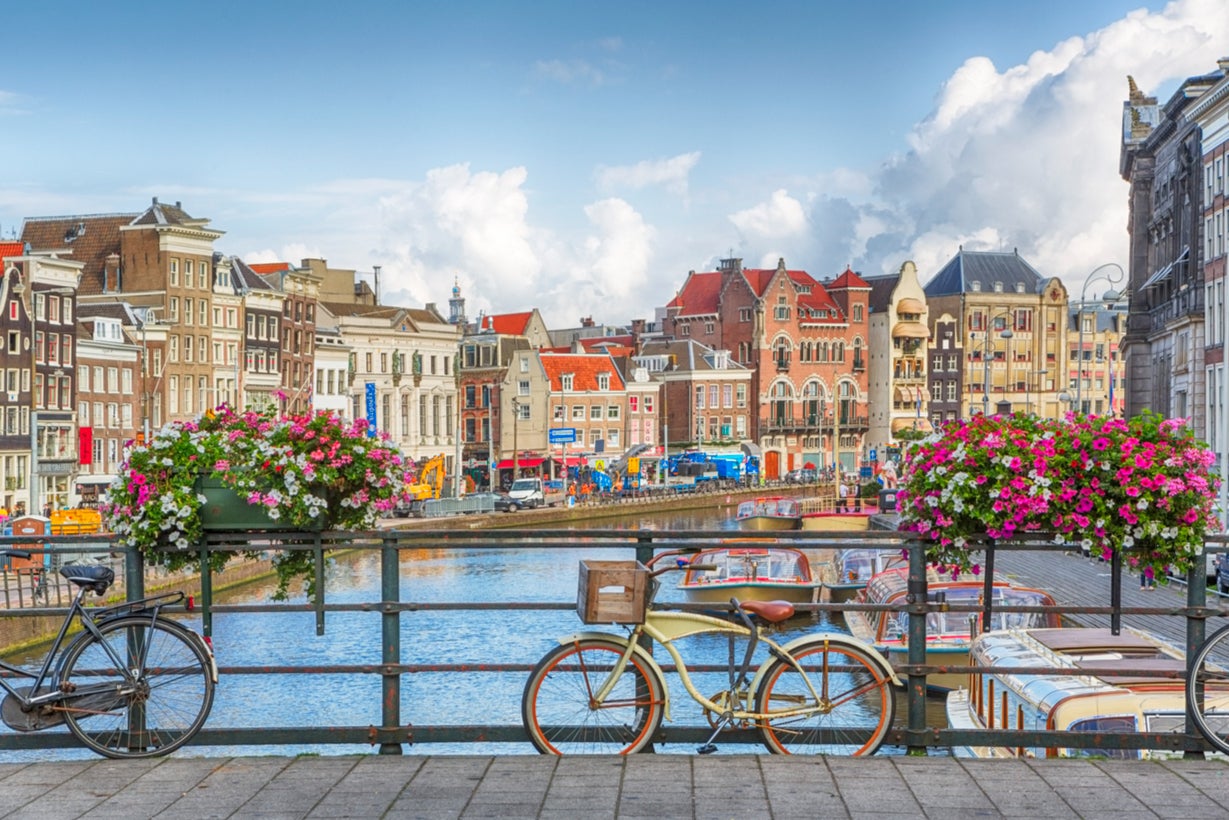 The heart of Amsterdam is furnished with photographic backdrops at almost every turn