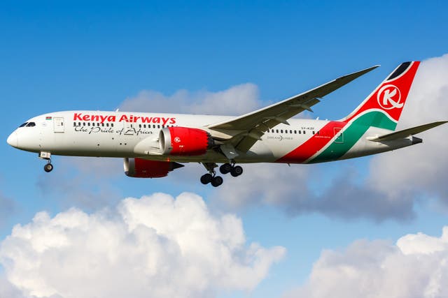<p>A Kenya Airways Boeing 787</p>