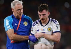 Andy Robertson injury: Scotland provide update on dislocated shoulder against Spain