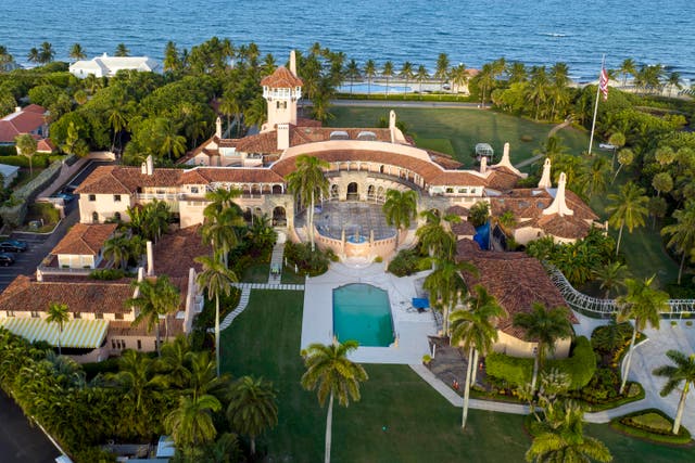 <p>An aerial view of Donald Trump’s Palm Beach club Mar-a-Lago </p>