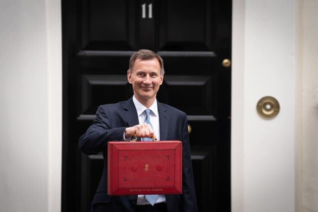 Chancellor Jeremy Hunt took control of the nation’s finances a year ago (Stefan Rousseau/PA)