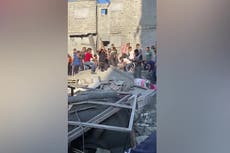 Palestinians search for survivors trapped in rubble amid Israeli onslaught