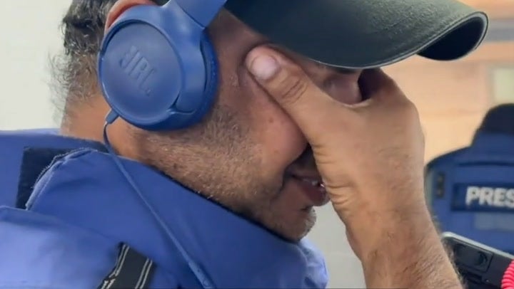 <p>BBC journalist breaks down in tears while reporting inside Gaza hospital.</p>