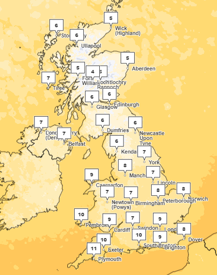 Saturday’s Weather Forecast