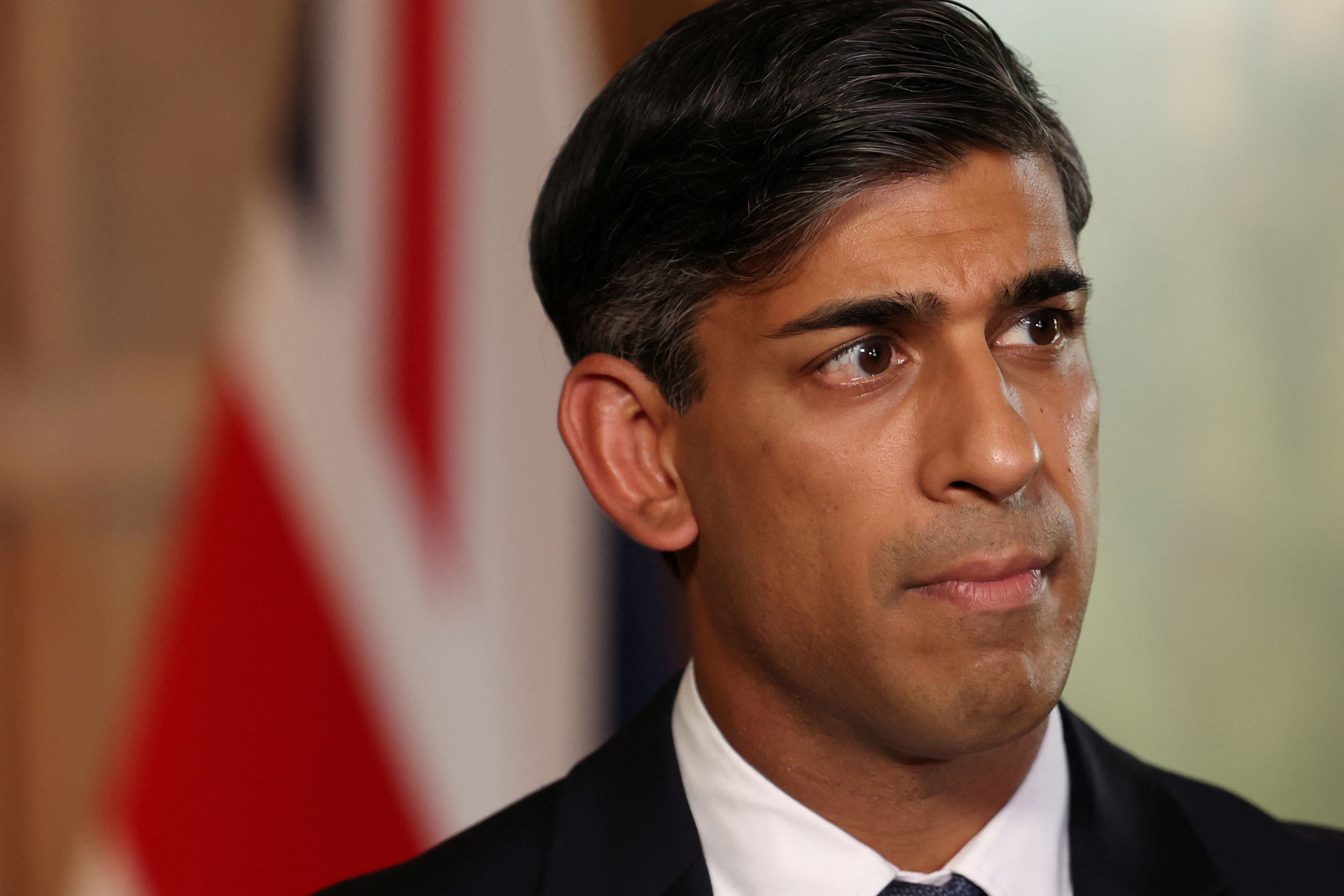 Rishi Sunak has condemned a ‘disgusting rise’ in antisemitism in the days after Hamas’s attack on Israel (PA)