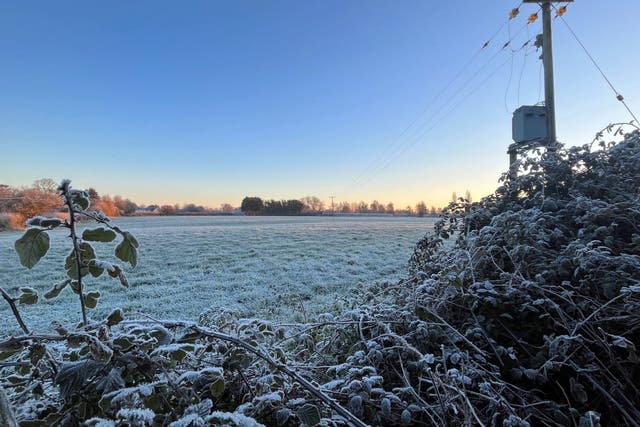 ‘Markedly cooler’ weather is forecast for this weekend (Joe Sene/PA)