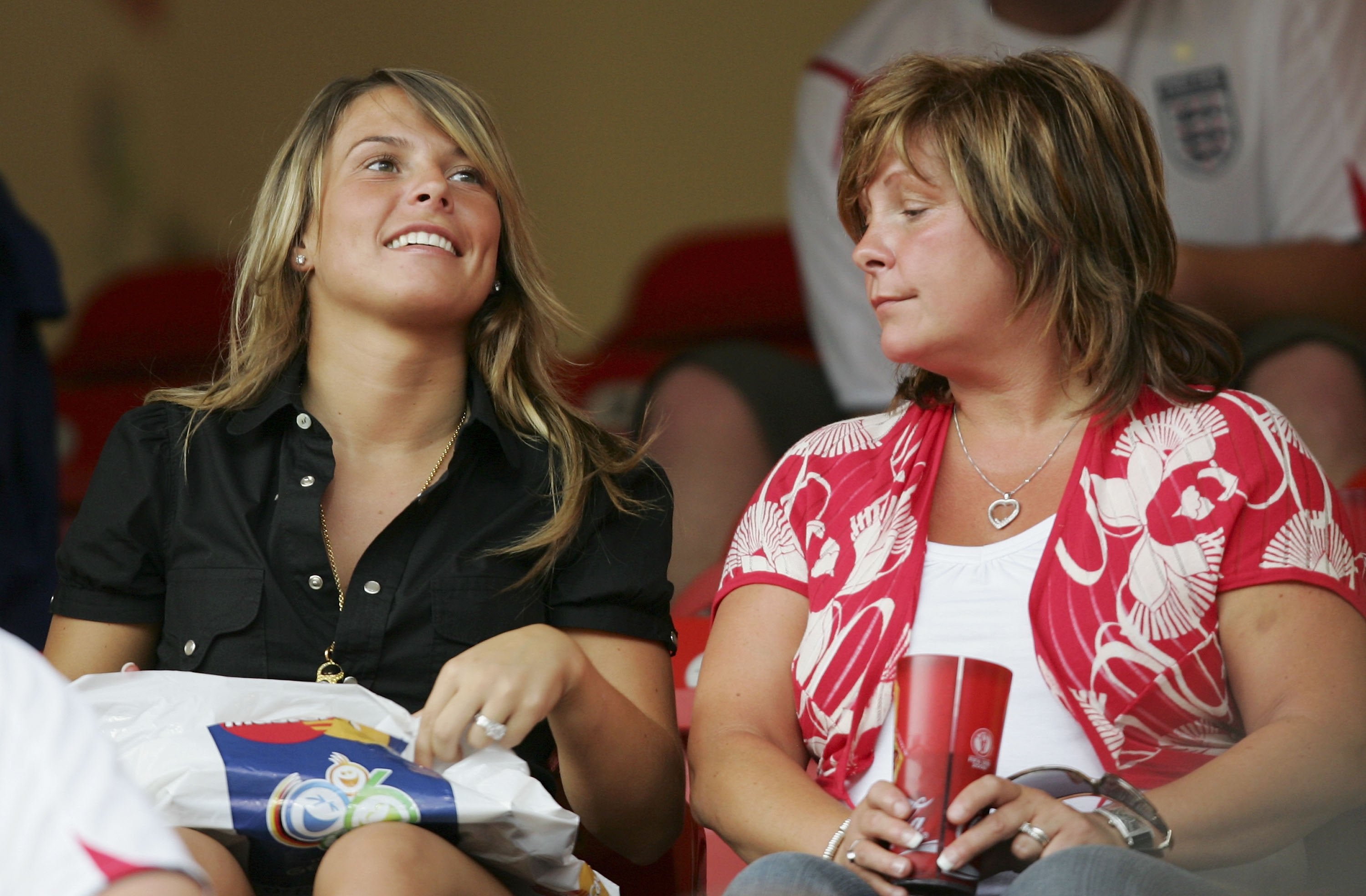 Coleen and her mum Colette at the World Cup in 2006