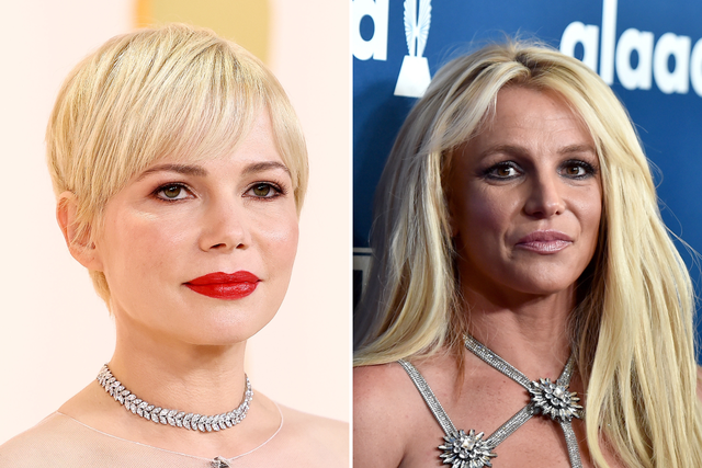 <p>Michelle Williams and Britney Spears</p>