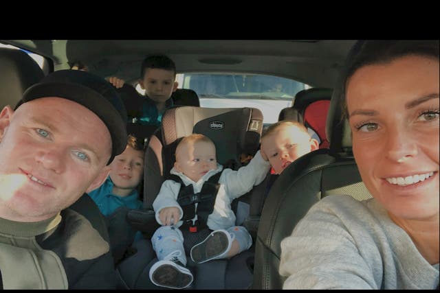 <p>Rooney family selfie</p>