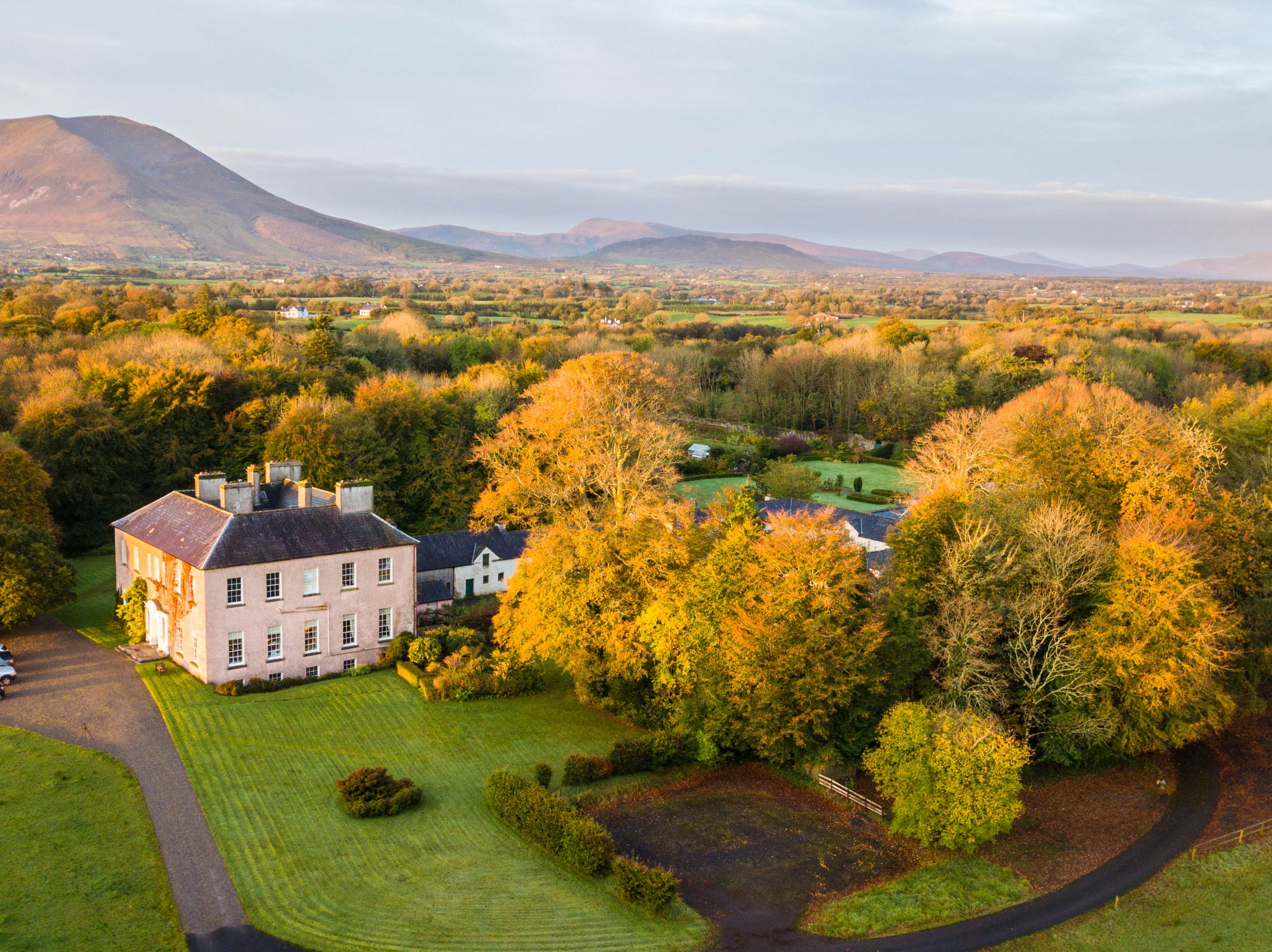 Enniscoe House stands in the shadow of Nephin mountain