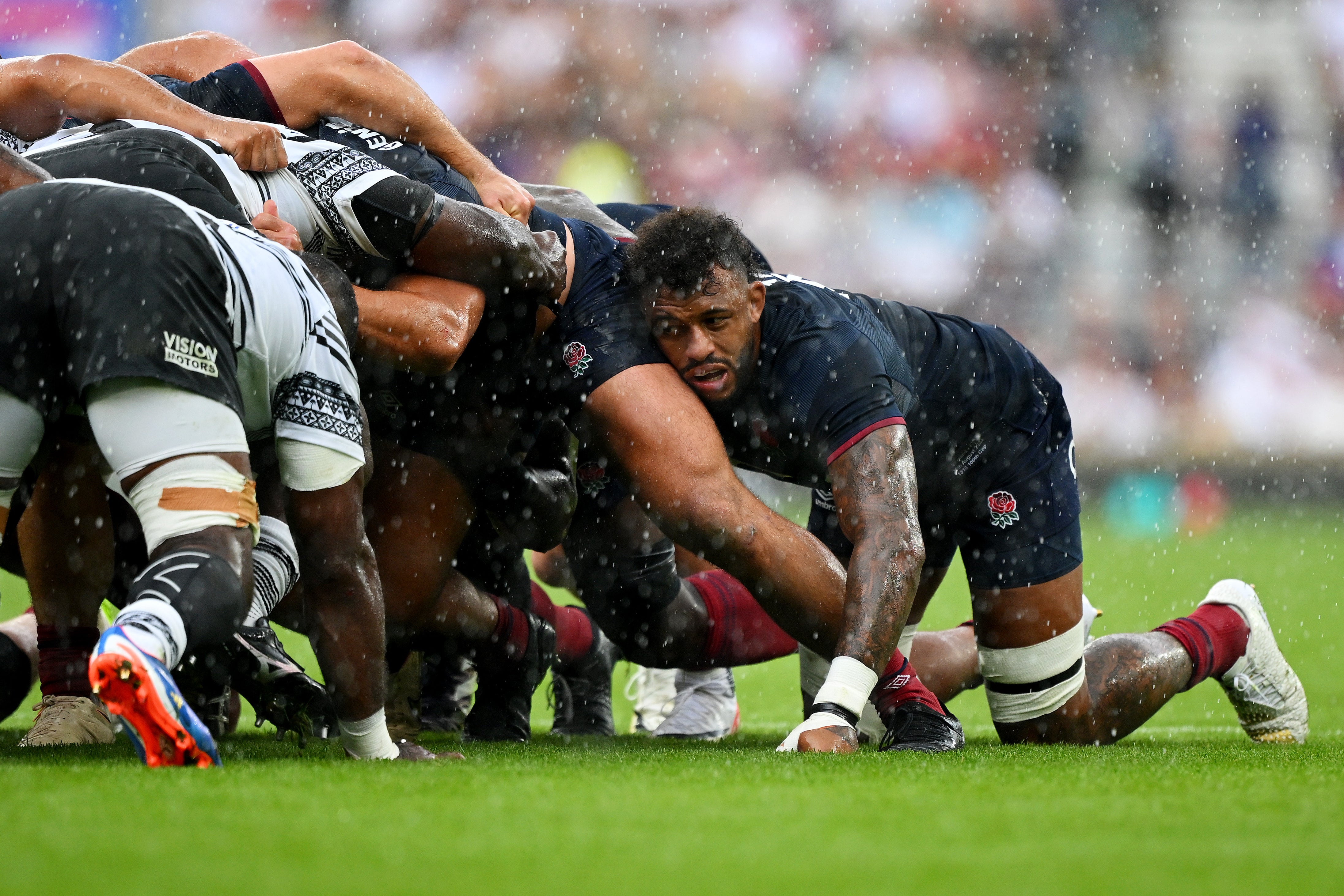 The scrum should be an intriguing battleground as England vie with Fiji for a last eight place