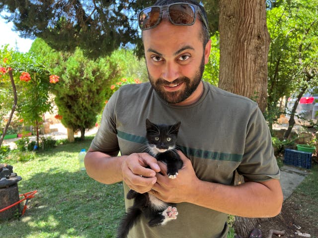 <p>Reuters journalist Issam Abdallah, pictured in Saaideh, Lebanon, in June, was working on a live video signal when he was hit</p>
