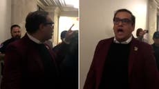 George Santos in screaming match with protester over Israel policy: ‘You are human scum’