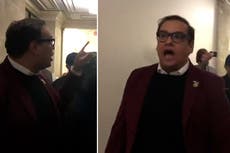George Santos in screaming match with protester over Israel policy: ‘You are human scum’