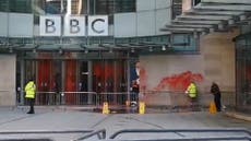 BBC headquarters covered in red paint amid backlash for refusing to call Hamas ‘terrorists’
