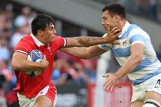 Wales v Argentina LIVE: Rugby World Cup score and updates as Dan Biggar scores try and referee Jaco Peyper replaced