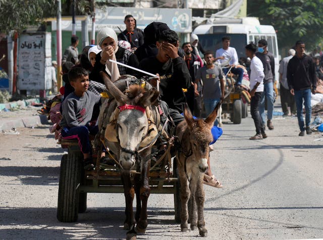 Israel-palestinos-huida-Gaza