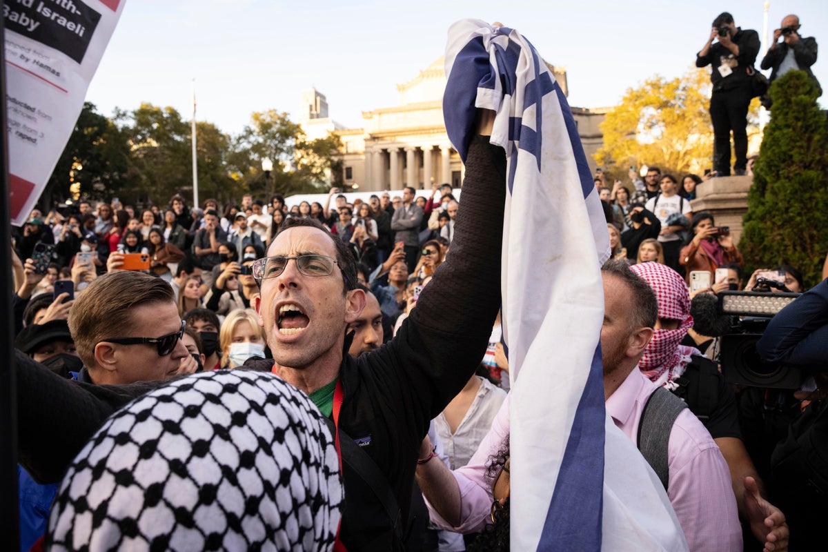 Columbia University suspends two student groups over Israel-Palestine protests