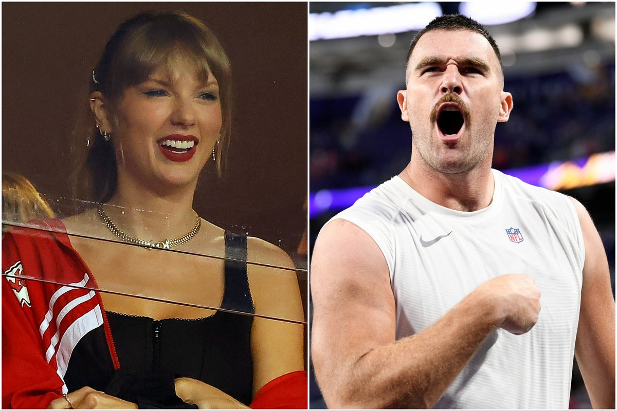 Taylor Swift and Travis Kelce photographed holding hands for the first time