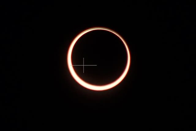 <p>Spectacular 'ring of fire' annular eclipse appears over the Americas</p>
