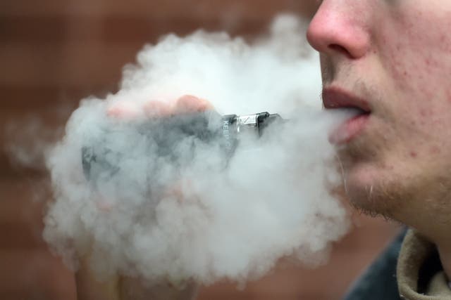 <p>Vapes have exploded in popularity among young people (Nicholas T Ansell/PA)</p>