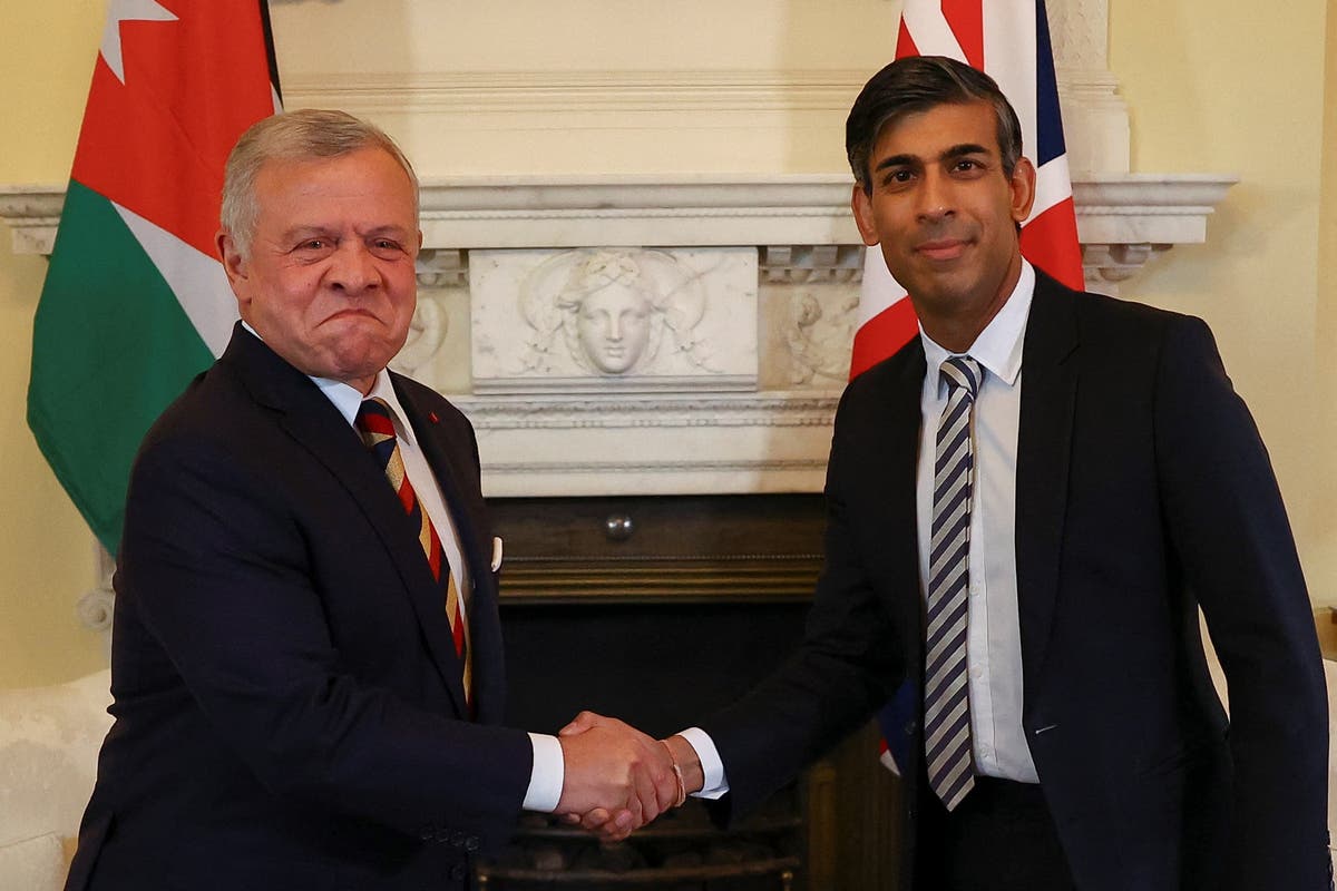Sunak meets King of Jordan as Gaza offensive looms