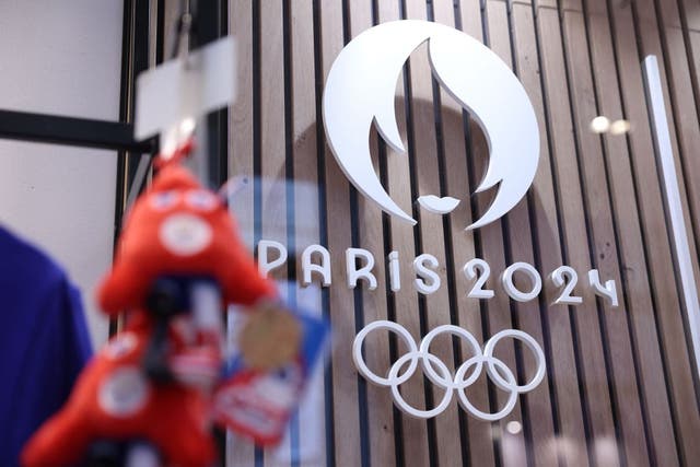 <p>The official Paris 2024 shop in Les Halles shopping mall in the city </p>