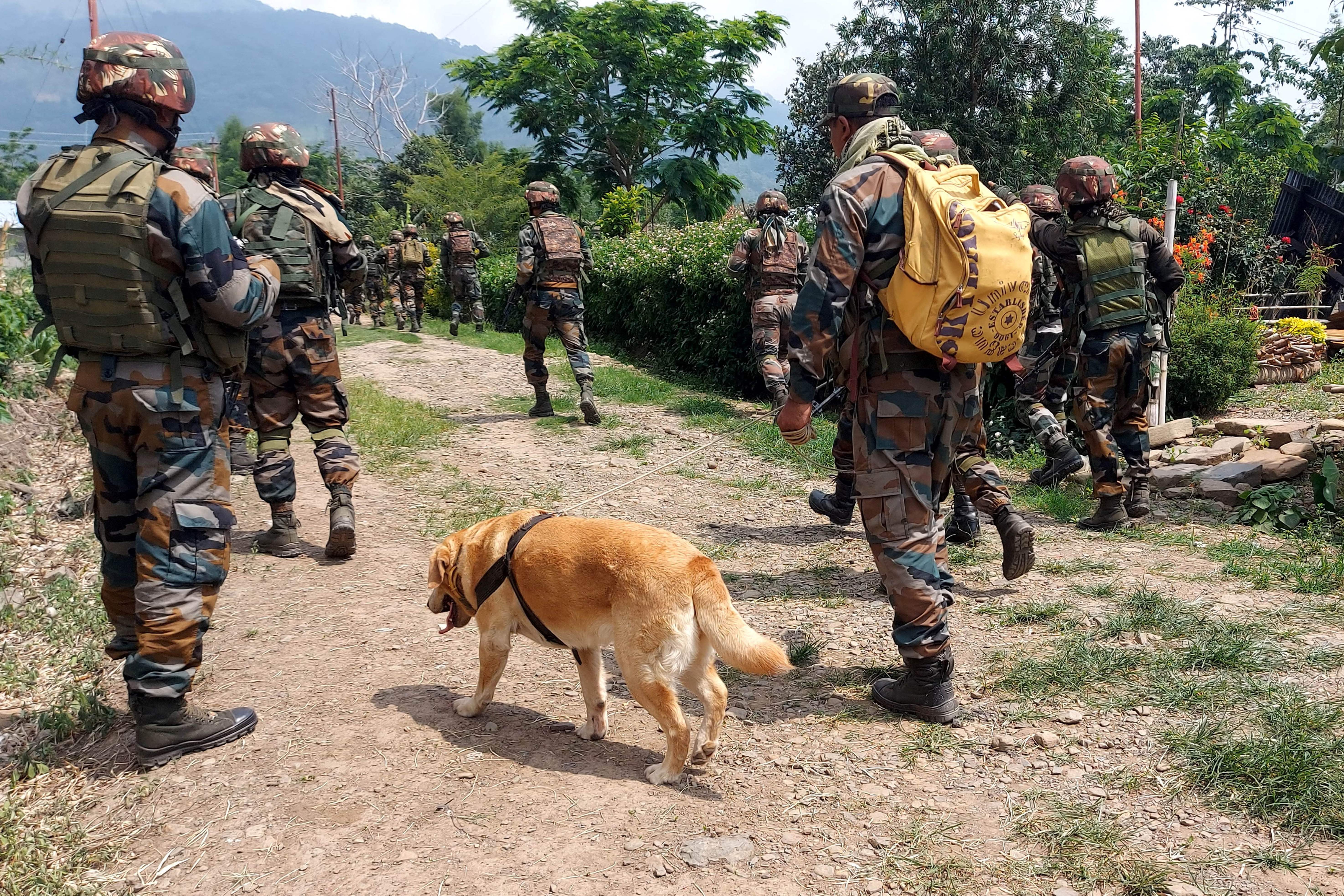 Representative: Indian army soldiers during an operation in Manipur