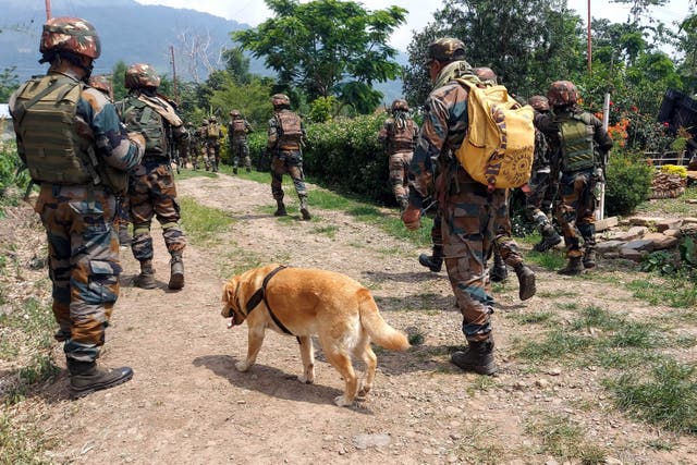 <p>Representative: Indian army soldiers during an operation in Manipur</p>
