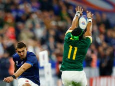 Was Cheslin Kolbe’s crucial charge-down in South Africa vs France illegal?