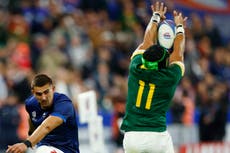 Was Cheslin Kolbe’s crucial charge-down in South Africa vs France illegal?