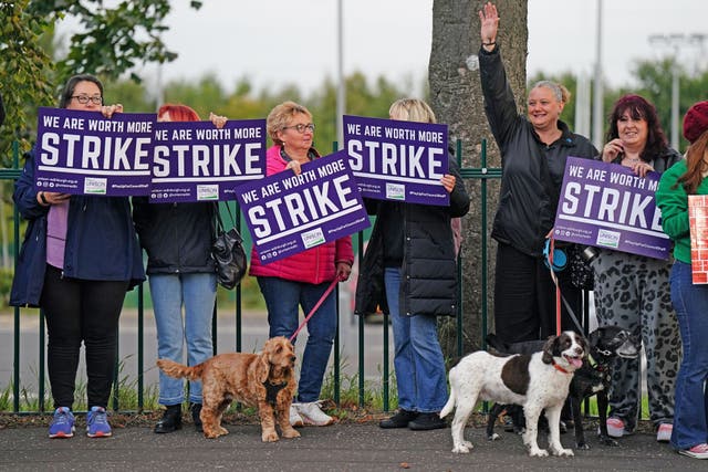 Union members have already staged a number of strikes (Jane Barlow/PA)