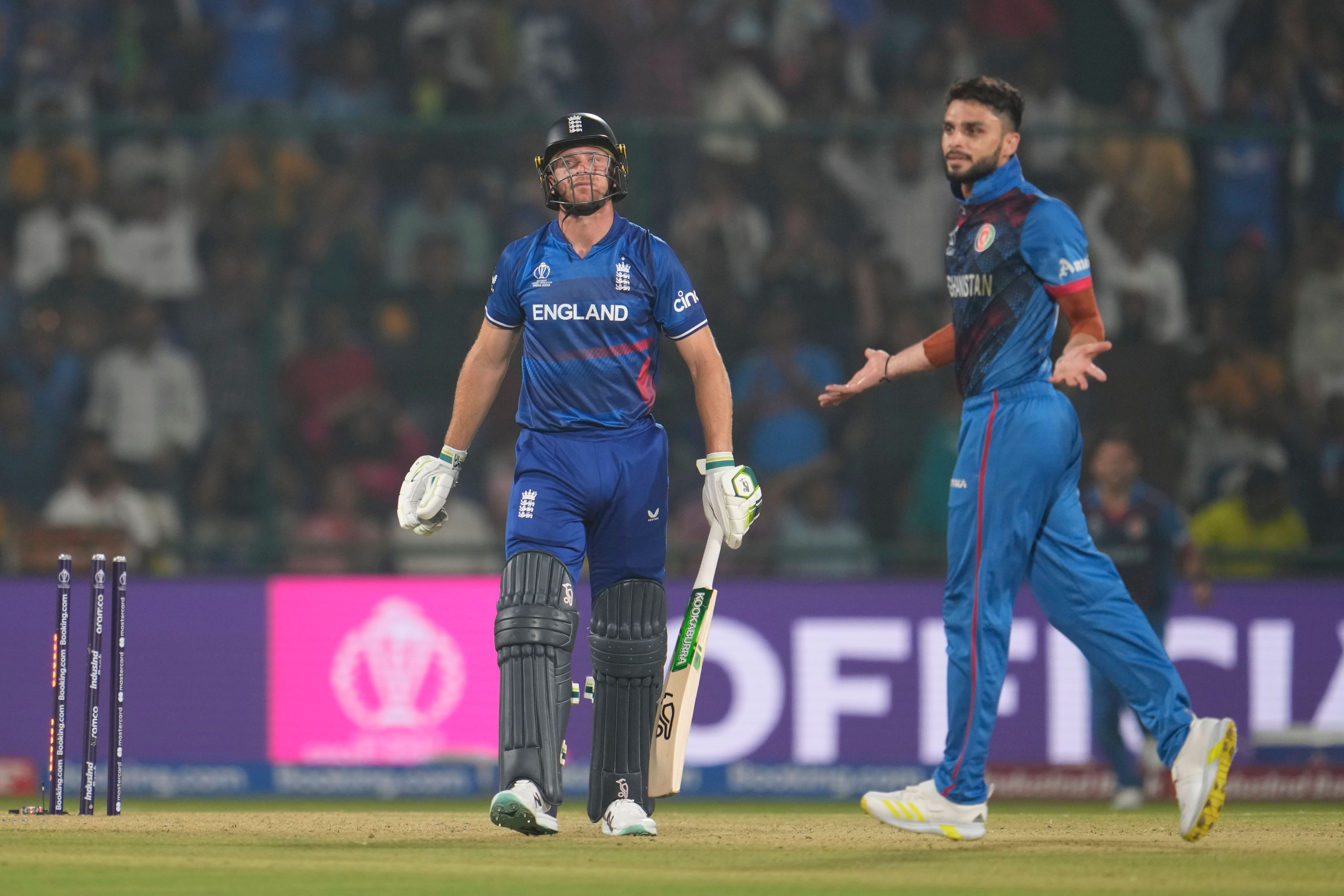 Jos Buttler and England were left on the brink by Afghanistan (Manish Swarup/AP)
