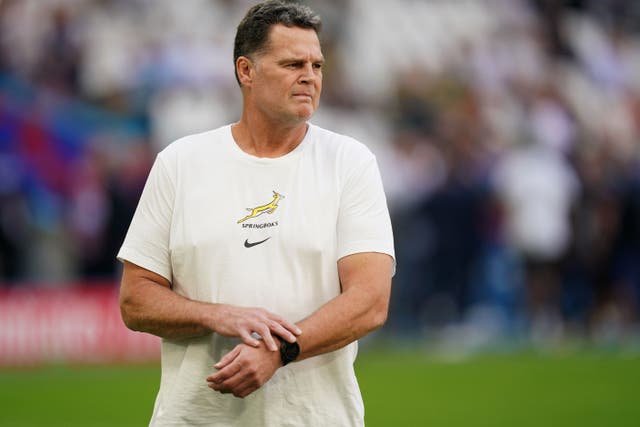 South Africa director of rugby Rassie Erasmus is not taking England lightly (Mike Egerton/PA)