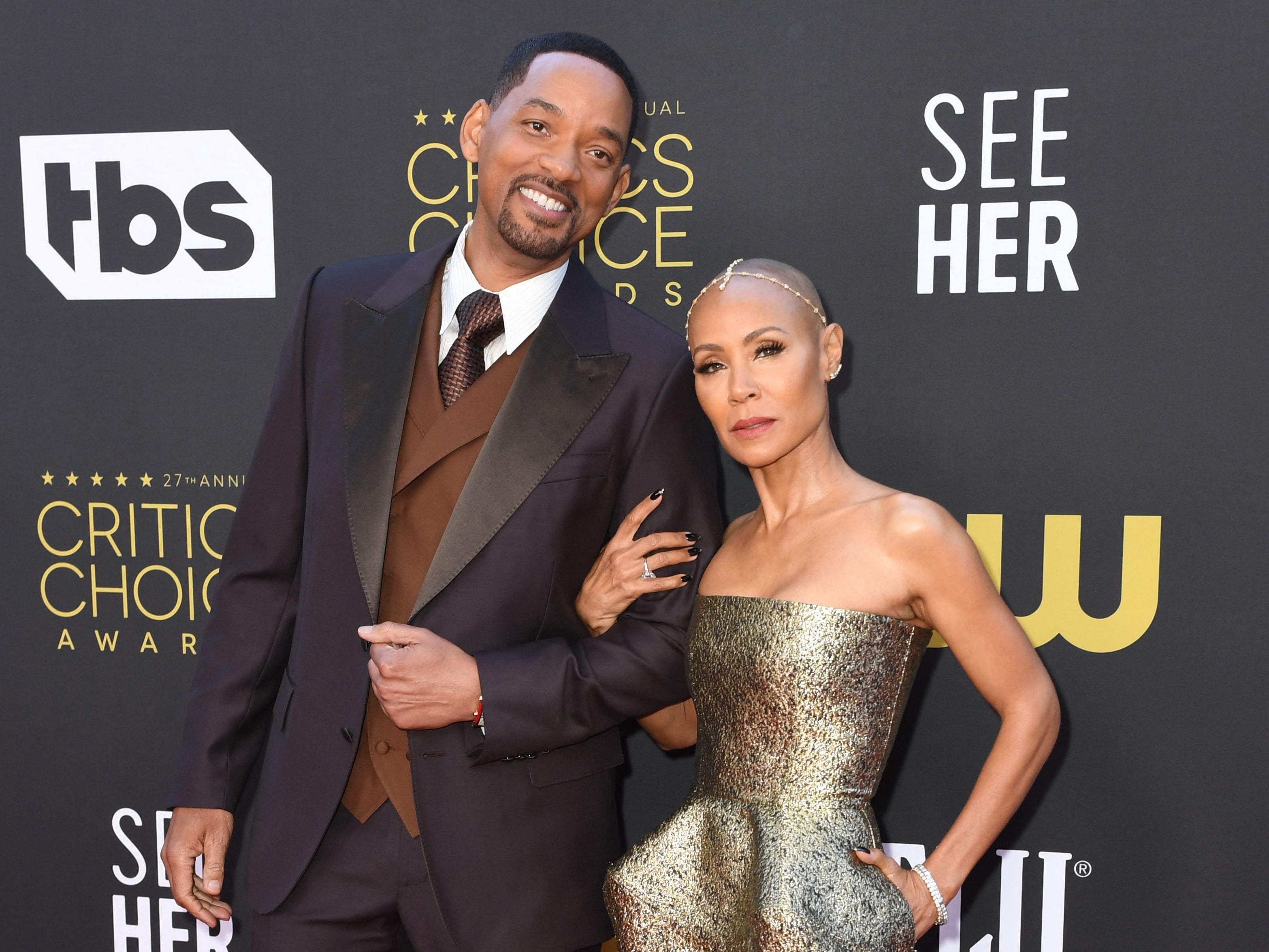 Will Smith and Jada Pinkett Smith photographed in March 2022