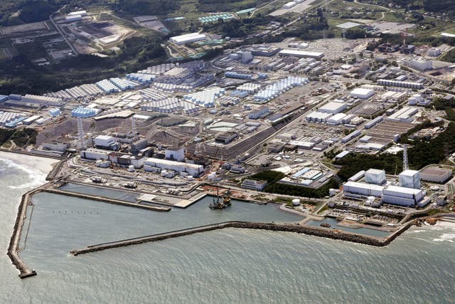 <p>File. This aerial view shows the Fukushima Daiichi nuclear power plant in Fukushima, northern Japan, on 24 August 2023, shortly after its operator Tokyo Electric Power Company Holdings [TEPCO] began releasing its first batch of treated radioactive water into the Pacific Ocean</p>
