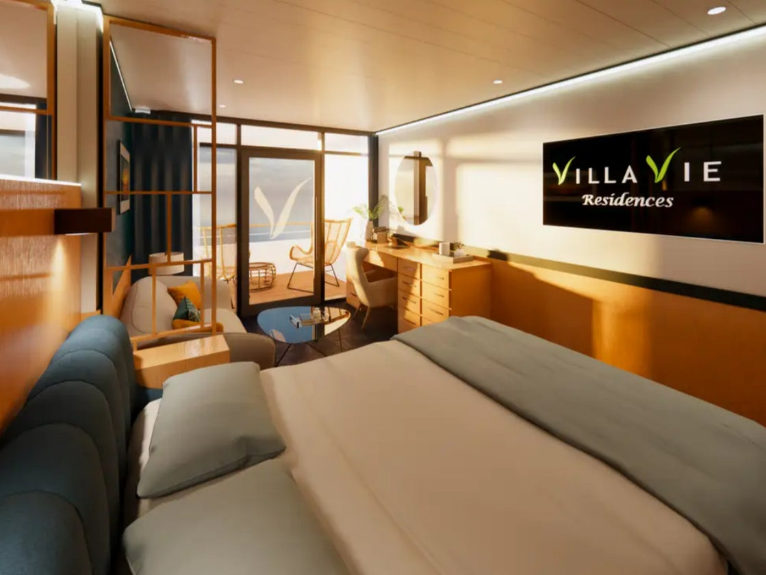 Villa Vie Residences allows passengers to buy cabins or pay-as-you-go