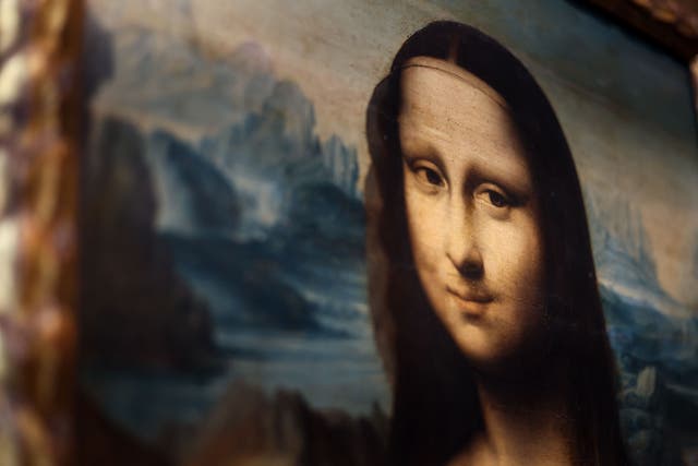 <p>This photograph taken on October 27, 2021 shows a copy of Leonardo da Vinci’s Mona Lisa painted around 1600 presented at auction house Artcurial in Brussels before it goes under the hammer next November 9, 2021, in Paris</p>