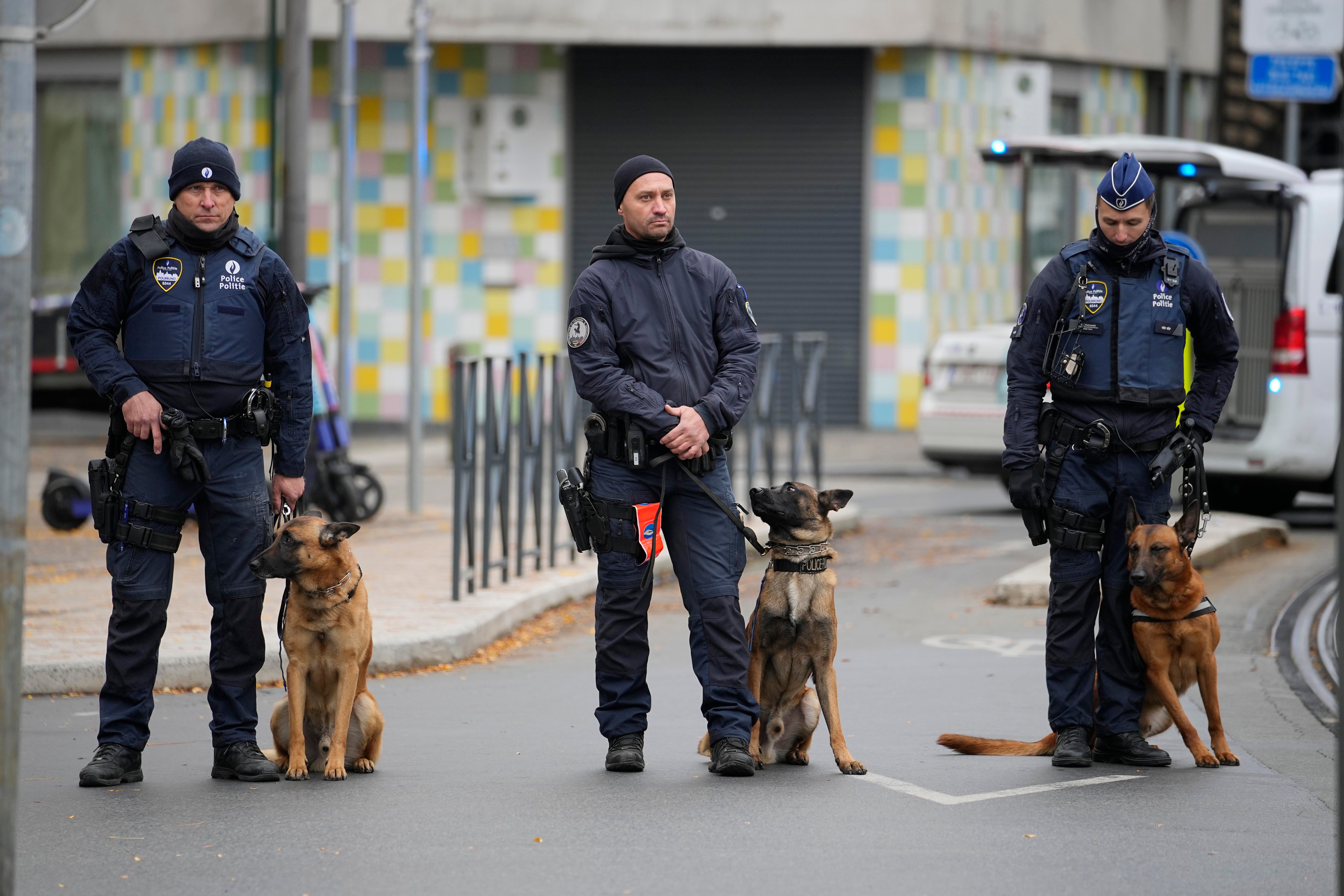 The suspect was shot dead after a manhunt in central Brussels