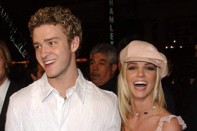 <p>Justin Timberlake and Britney Spears</p>