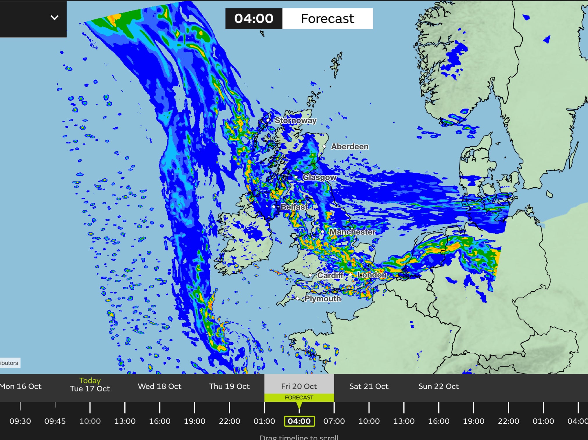 By early Friday morning, Britons will still be experiencing wet weather as we head into the weekend.