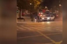 Belgium shooting: Video shows moment gunman opened fire, killing two people in Brussels