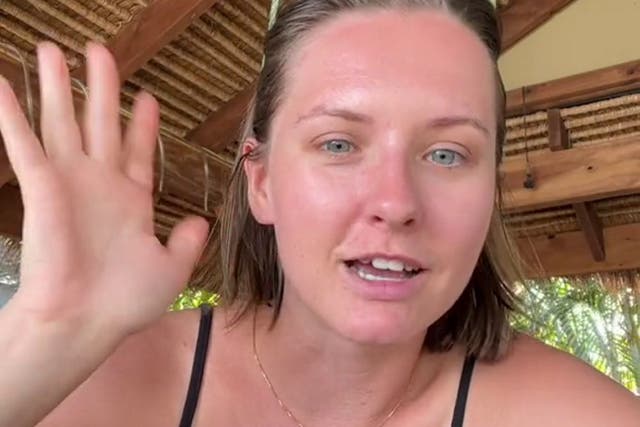 <p>Backpacker Hailey Learmonth shares her holiday hacks on TikTok</p>