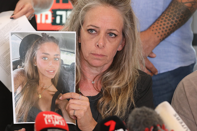 <p>21-year-old Mia Shem, a French-Israeli woman, was abducted from the Nova music festival. Her mother spoke movingly at a press conference </p>