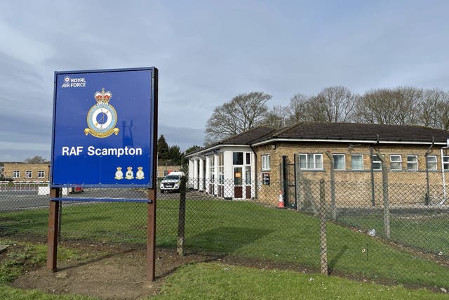 RAF Scampton, in Lincolnshire (Callum Parke/PA)