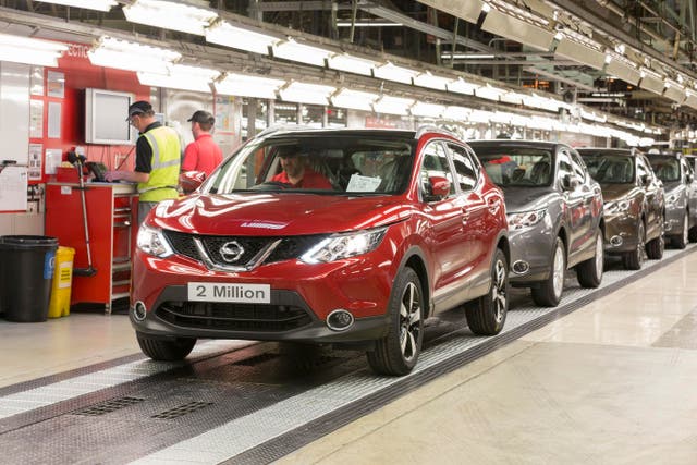 The two millionth Qashqai car produced at its Sunderland plant (Nissan/PA)